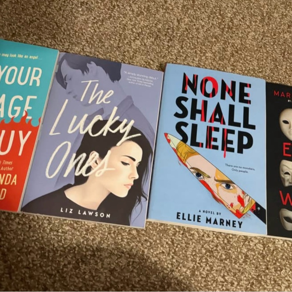 Set of Four romance and thriller books